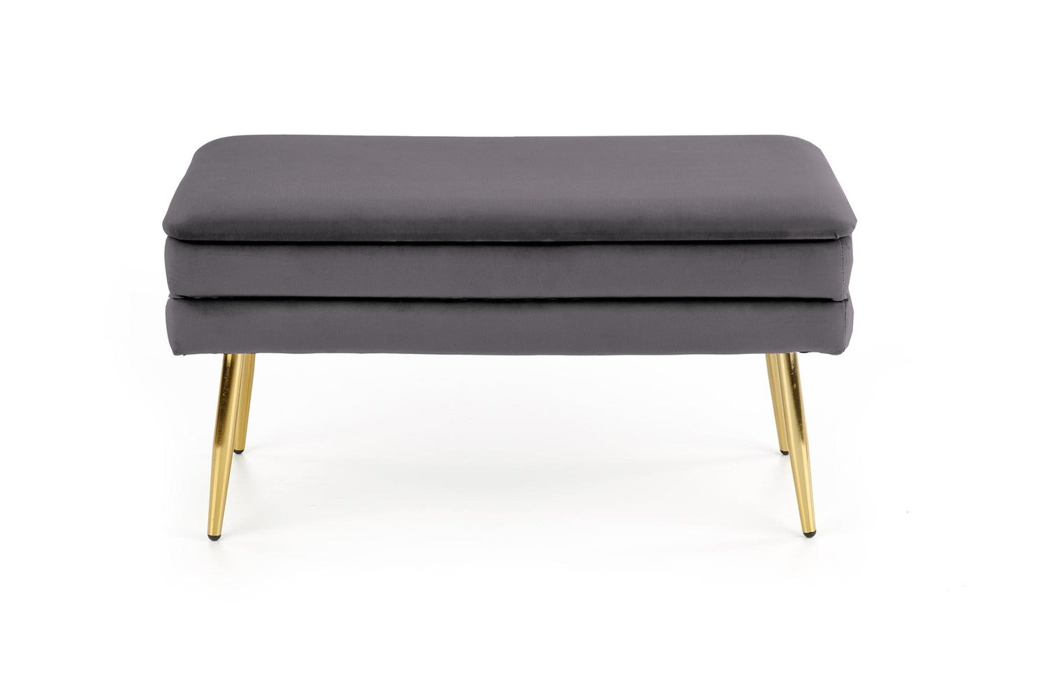 Velūra sols EV 78/42/37 cm pelēks / zelts - N1 Home