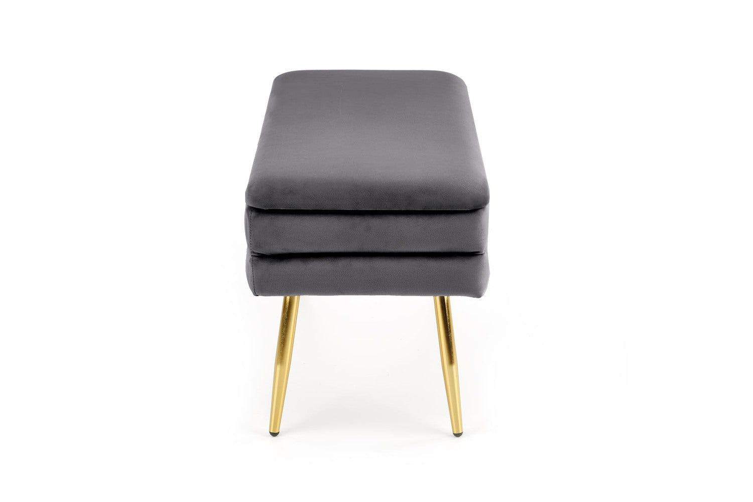Velūra sols EV 78/42/37 cm pelēks / zelts - N1 Home