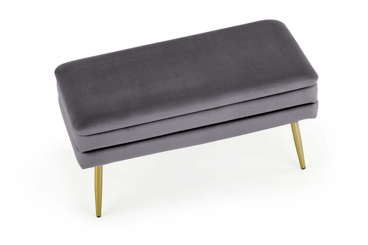Velūra sols EV 78/42/37 cm pelēks / zelts - N1 Home