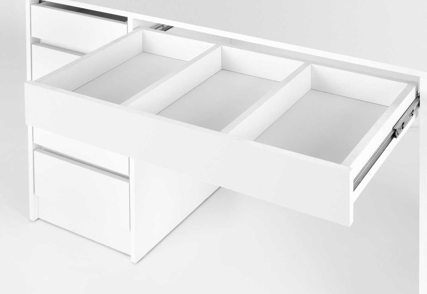 HLM balta konsole ar gaismu 120/55/140 cm - N1 Home