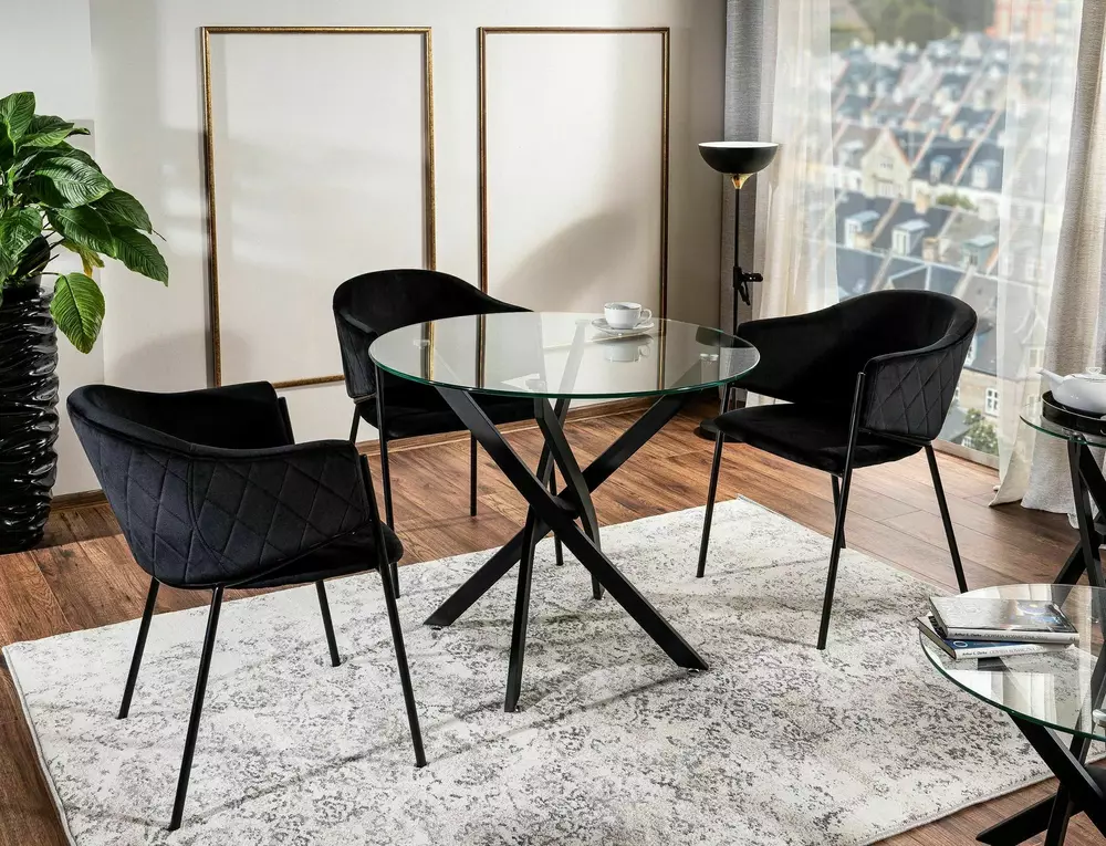 Krēsls ROHO 77/55/47 cm melns - N1 Home