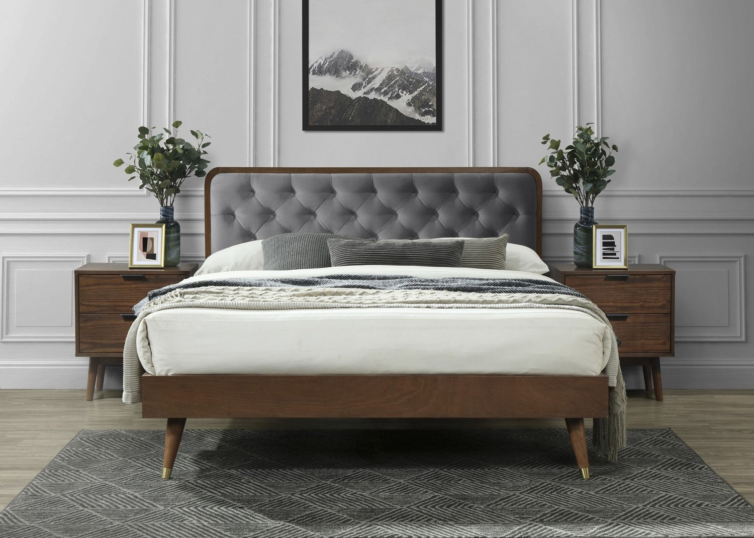 CD 160|200 cm pelnu / valriekstu gulta - N1 Home