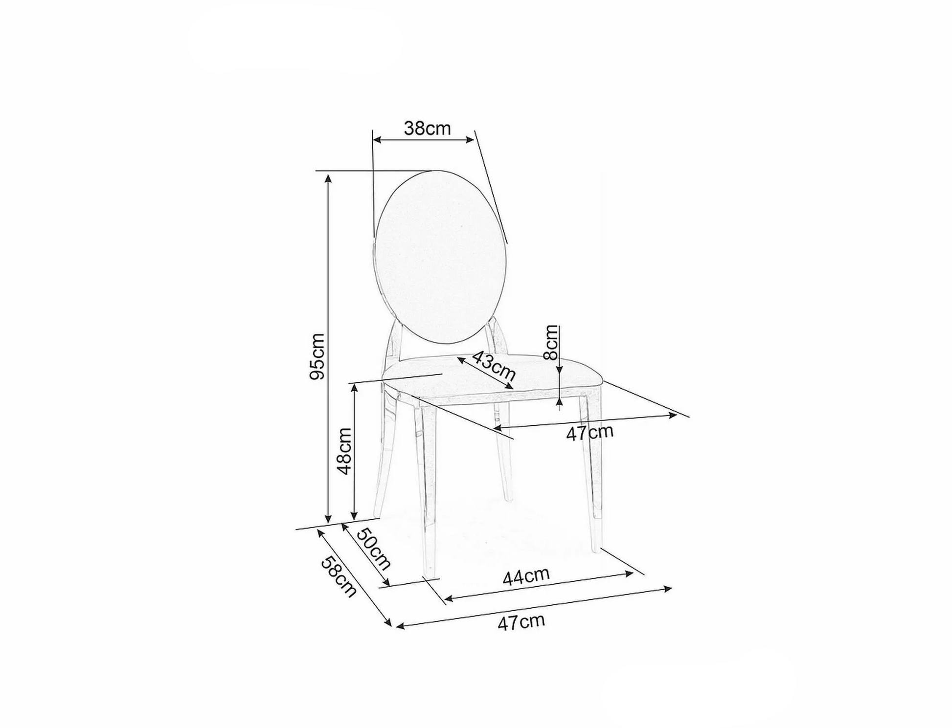Krēsls Gambit 43/48/47 bēšs - N1 Home