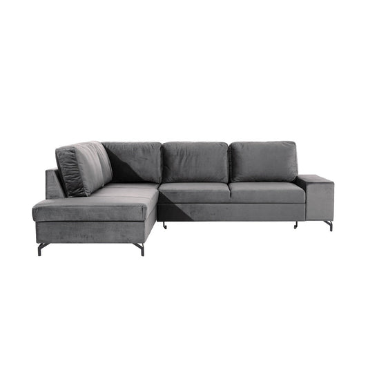Dīvāns LORY L kreisais stūris 294/94/215 cm grafīts - N1 Home