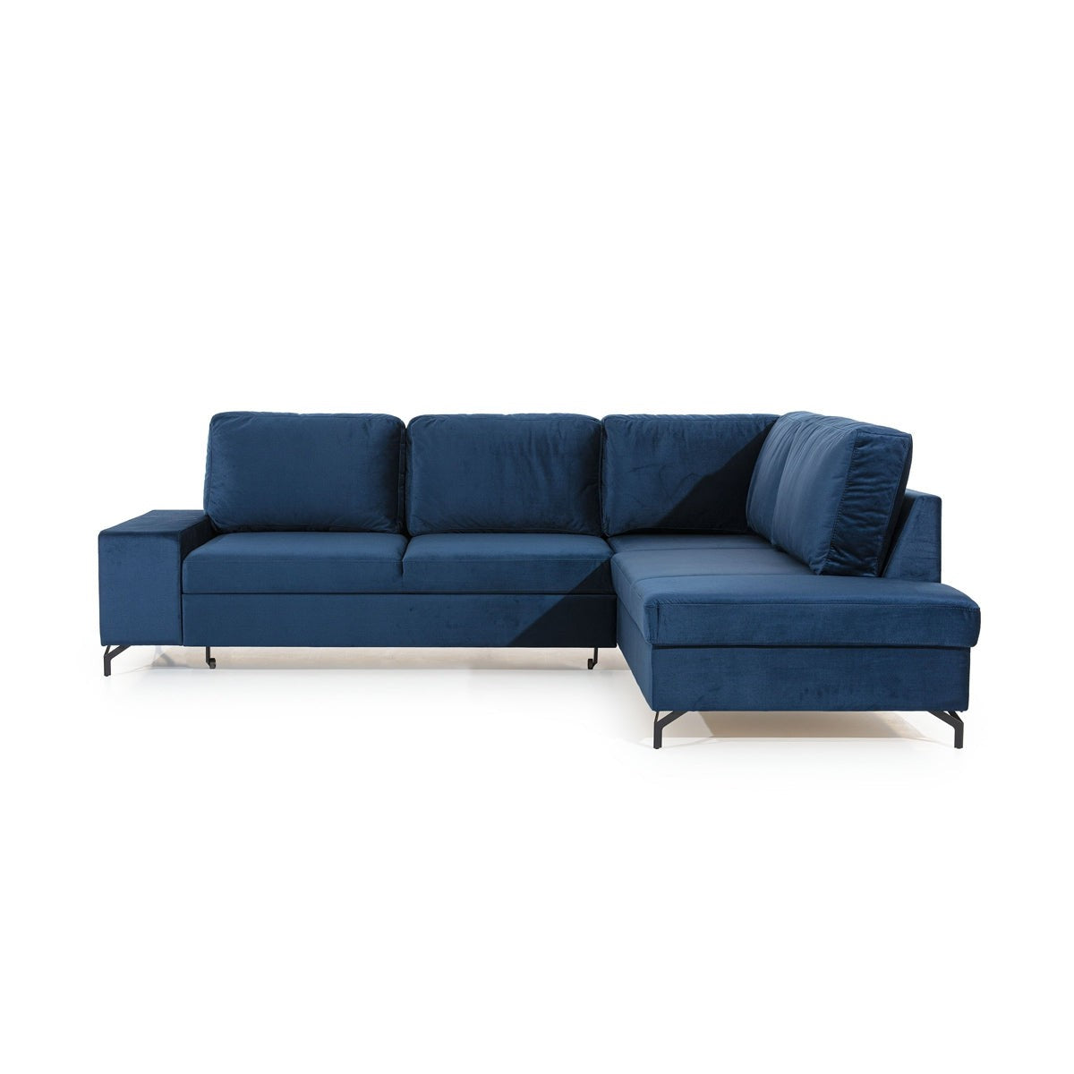 Dīvāns LORY L labais stūris 294/94/215 cm tumši zils - N1 Home