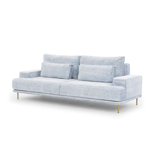 Dīvāns AUSTIN 249/70-93/106 cm gaiši zils - N1 Home