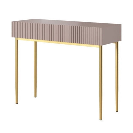 AUSTIN rakstāmgalds/konsole 100/82/41 antik rozā/zelta kājas - N1 Home