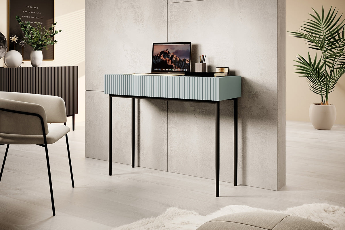 AUSTIN rakstāmgalds/konsole 100/82/41 gaiši zils/melnas kājas - N1 Home