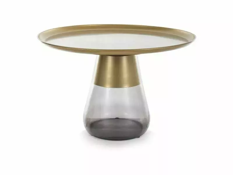 Kafijas galdiņš AFRA 52/50/50 cm zelts/melns - N1 Home