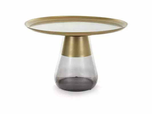 Kafijas galdiņš AFRA 52/50/50 cm zelts/melns - N1 Home