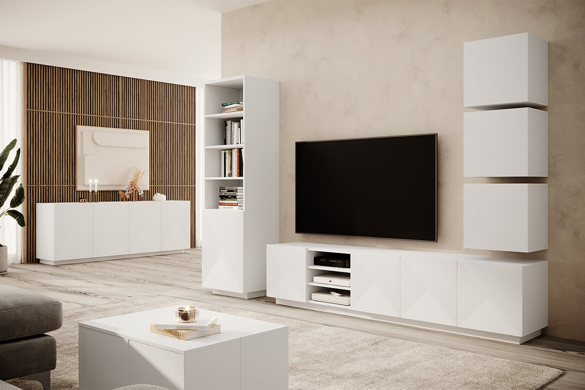 Skapis OSLO 180/43/50 matēts balts - N1 Home