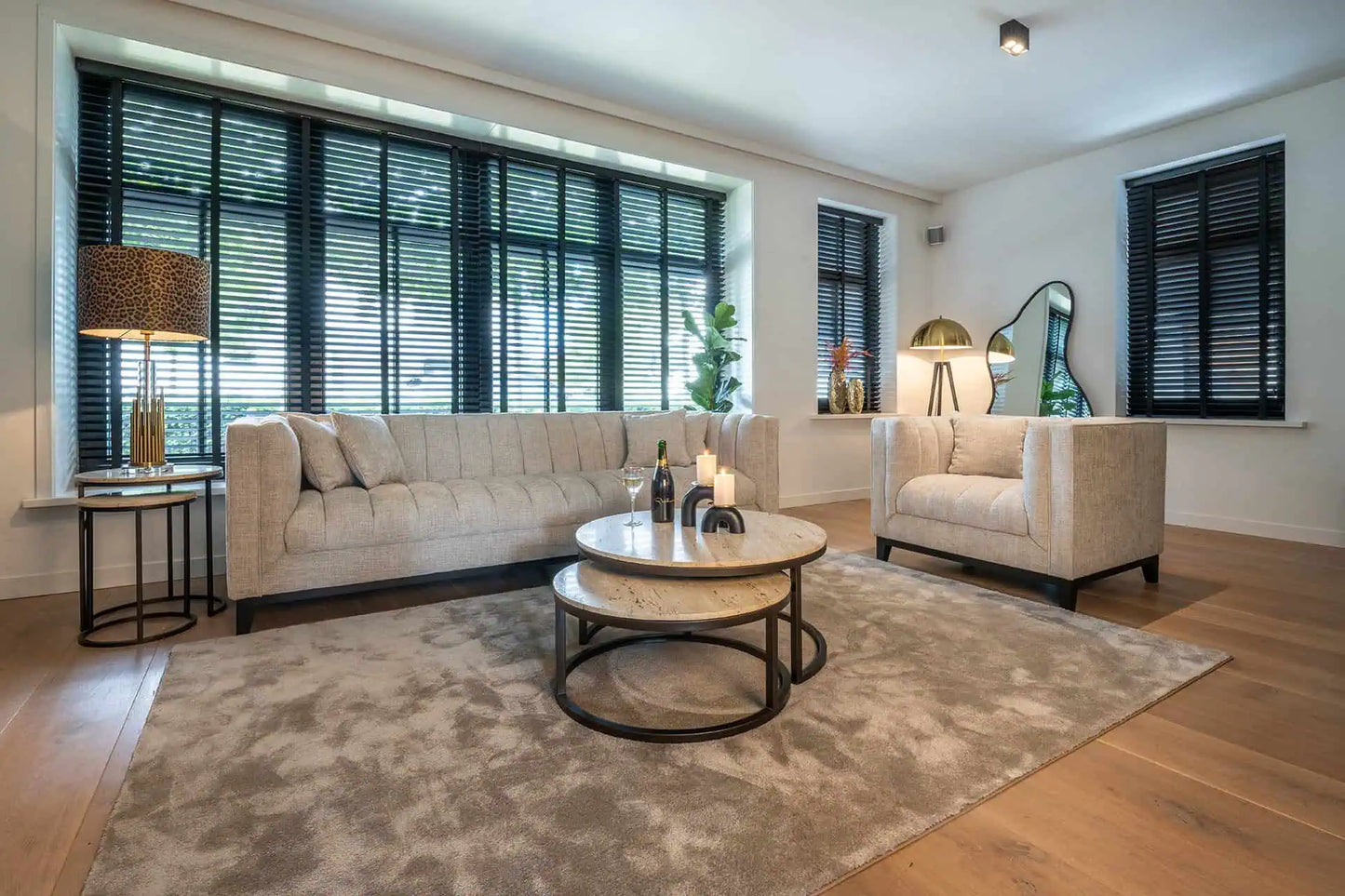Столики Avalon, комплект из 2 шт. Richmond Interiors 57/45/45 см бронза