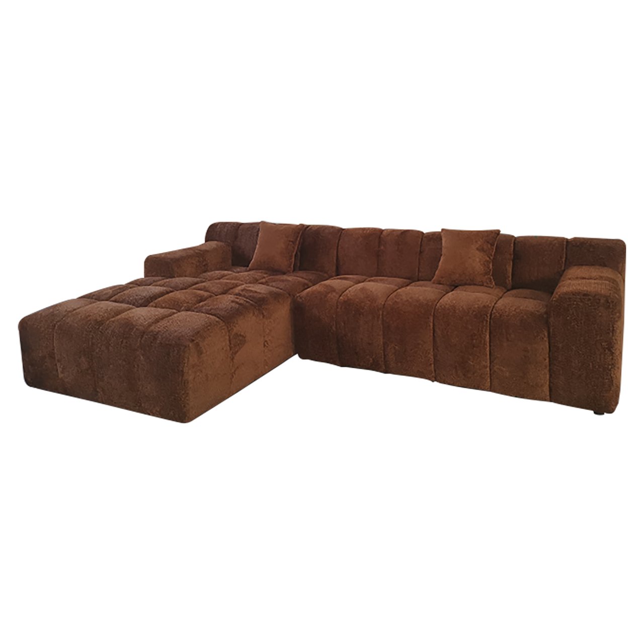 Диван Cube Richmond Interiors 76/325/195 см Be Lovely 603 Cinnamon