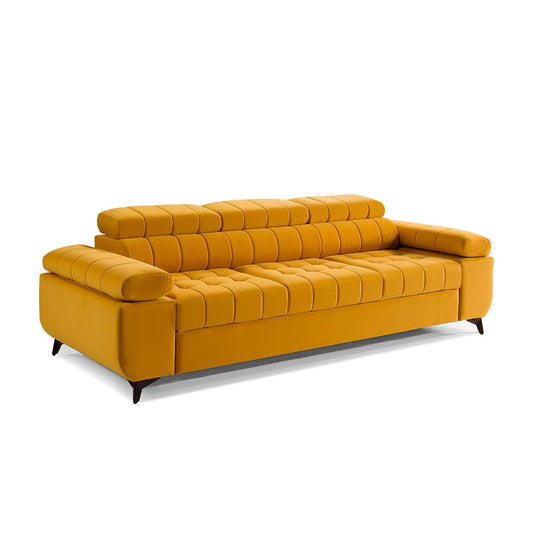 Dīvāns SIDNEY  255/73-91/100 cm dzeltens - N1 Home