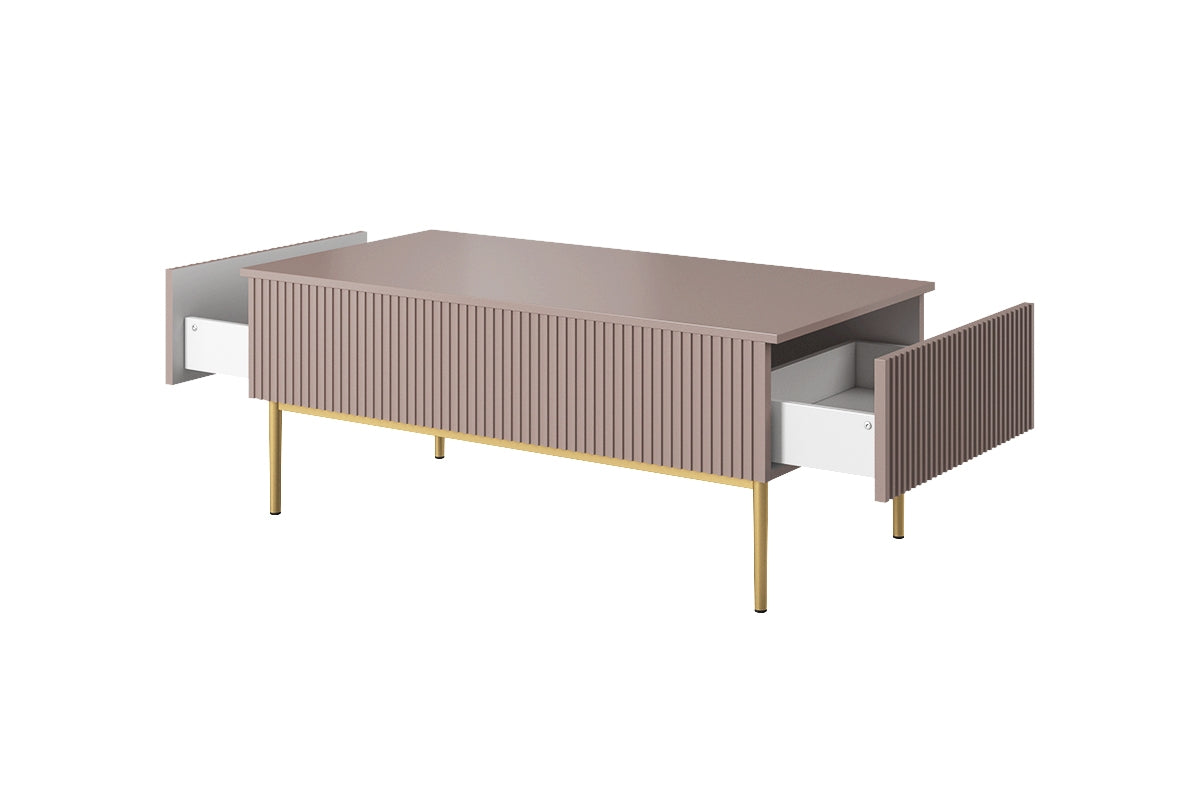 Kafijas galdiņš AUSTIN 120/48/60 zelts/ antik rozā - N1 Home