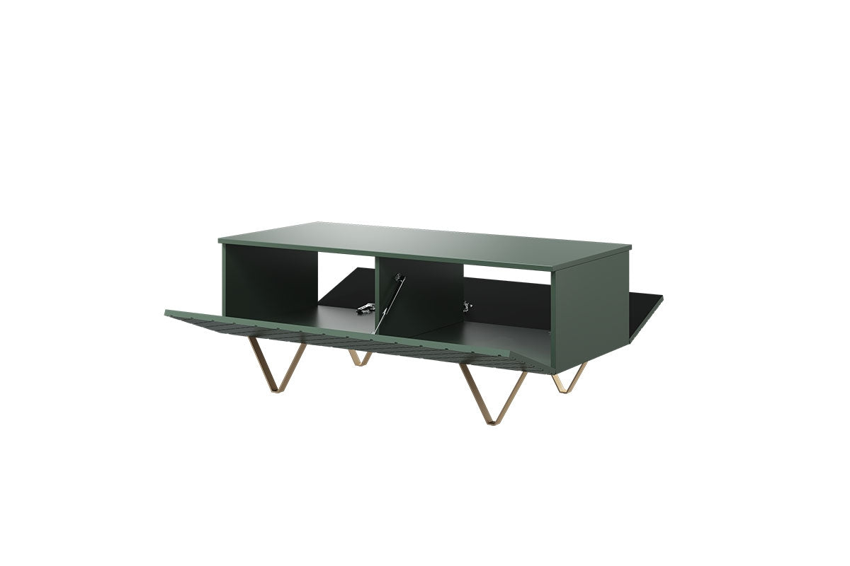 Kafijas galdiņš LUKKA 120/48/55 zelts/olives - N1 Home