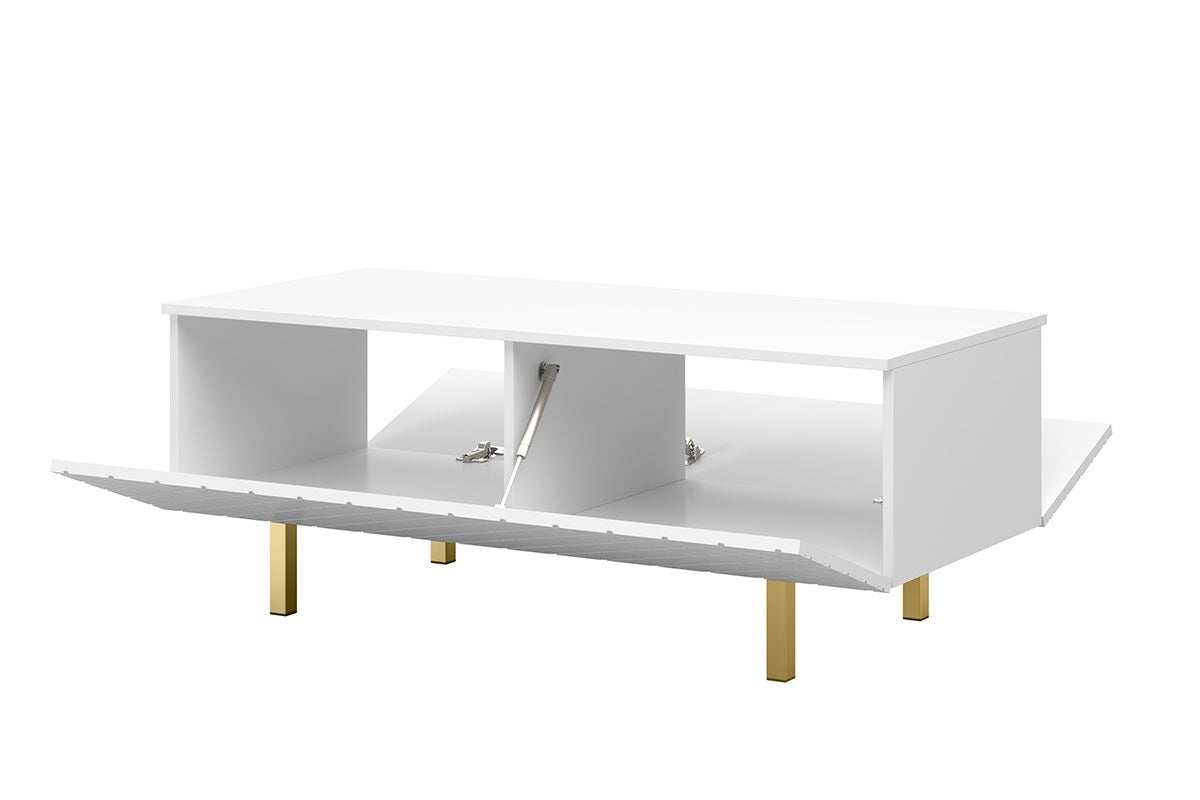 Kafijas galdiņš LUKKAII 120/46/55 zelts/balts - N1 Home