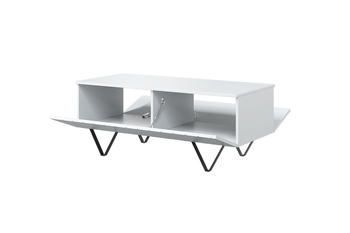 Kafijas galdiņš LUKKA 120/48/55 melns balts - N1 Home