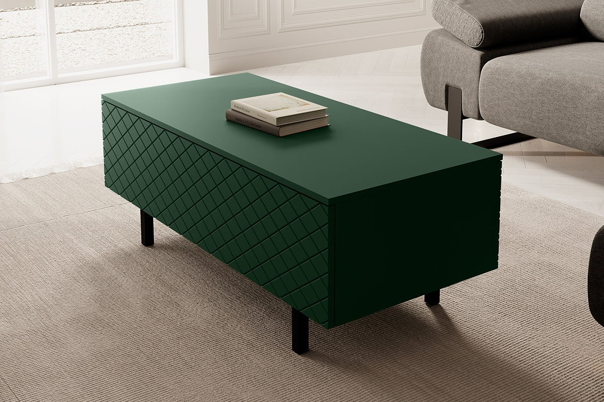 Kafijas galdiņš LUKKAII 120/46/55 melns/ olives - N1 Home