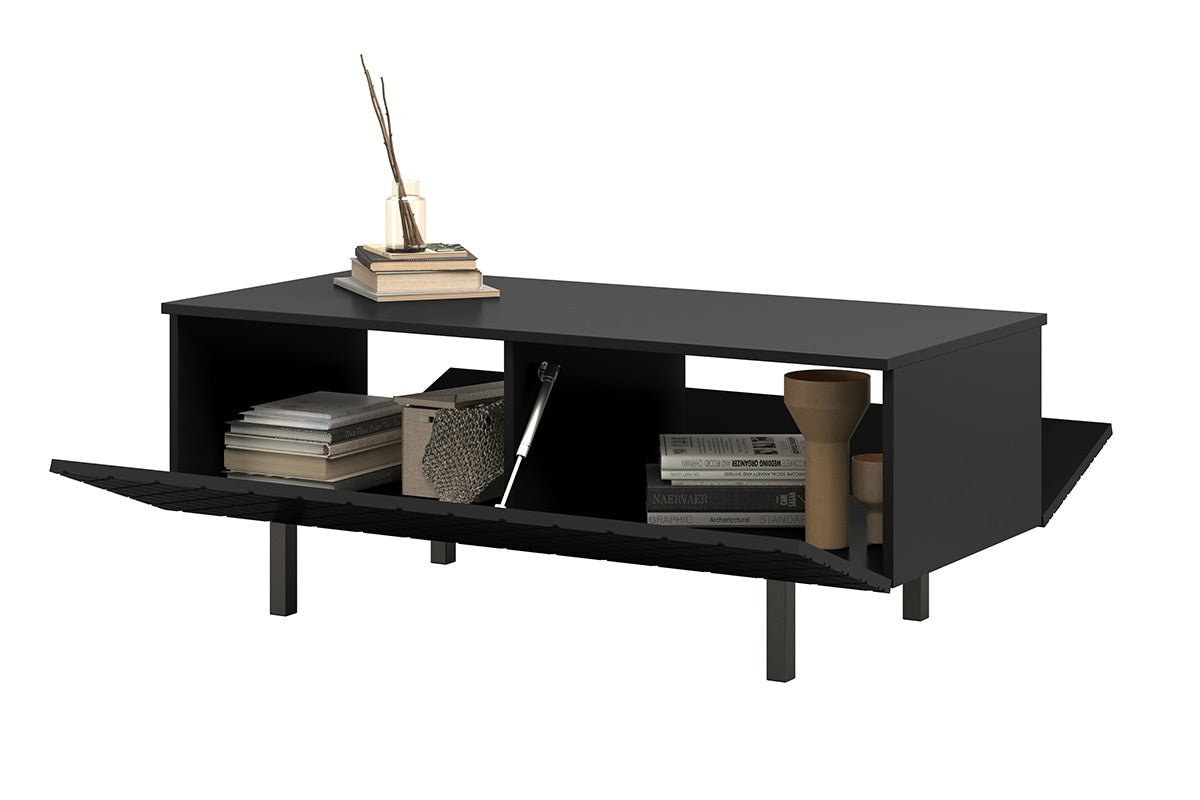 Kafijas galdiņš LUKKAII 120/46/55 melns/melns - N1 Home
