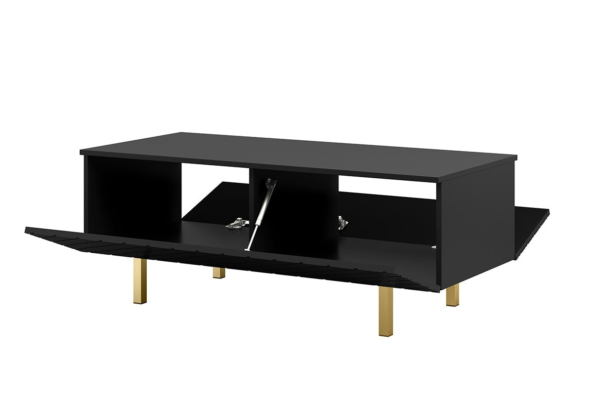 Kafijas galdiņš LUKKAII 120/46/55 zelts/melns - N1 Home