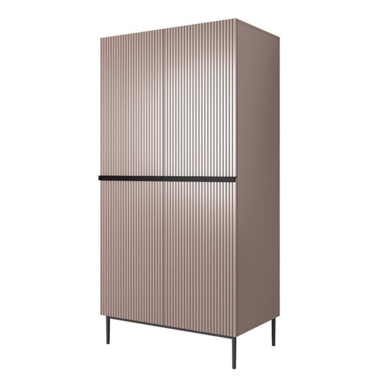 Skapis AUSTIN melns 100/220/62 antik rozā - N1 Home