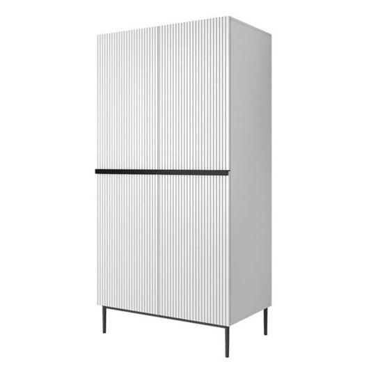 Skapis AUSTIN melns 100/220/62 balts - N1 Home