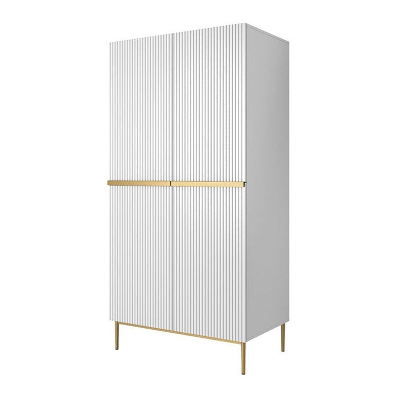 Skapis AUSTIN zelta 100/220/62 balts - N1 Home