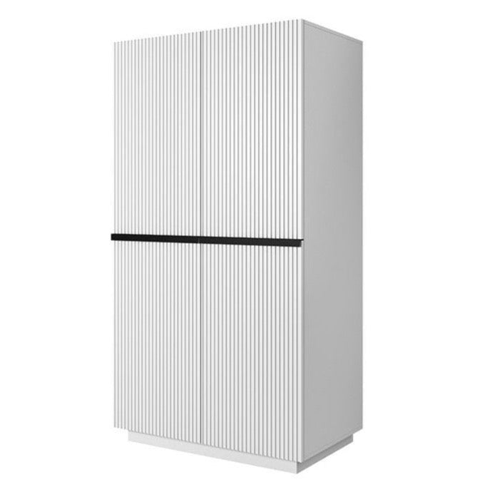 Skapis AUSTIN melns 100/207/62 balts - N1 Home