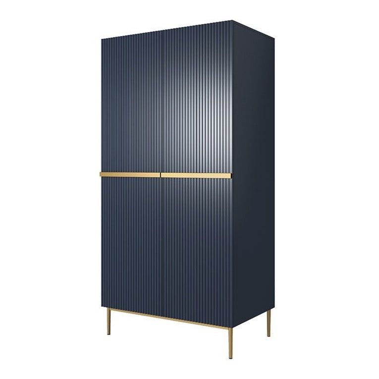 Skapis AUSTIN zelta 100/220/62 zils - N1 Home