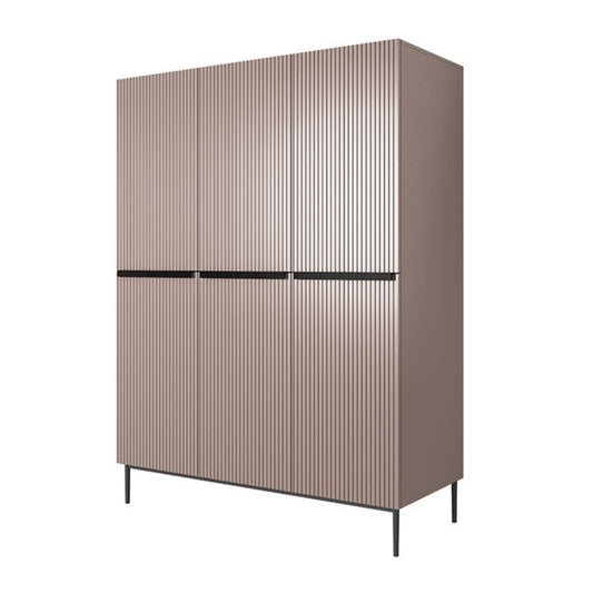 Skapis AUSTIN melns 150/220/62 antik rozā - N1 Home