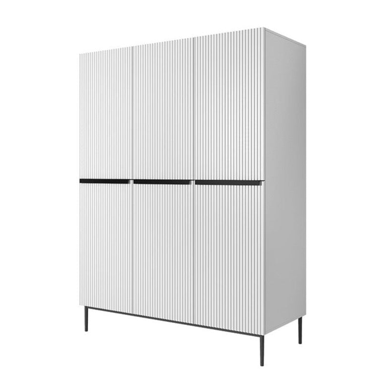 Skapis AUSTIN melns 150/220/62 balts - N1 Home