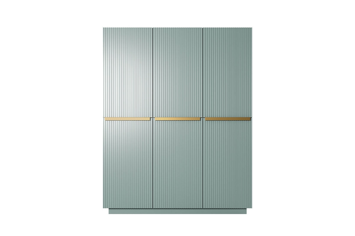 Skapis AUSTIN zelts 150/207/62 debesjums zils - N1 Home