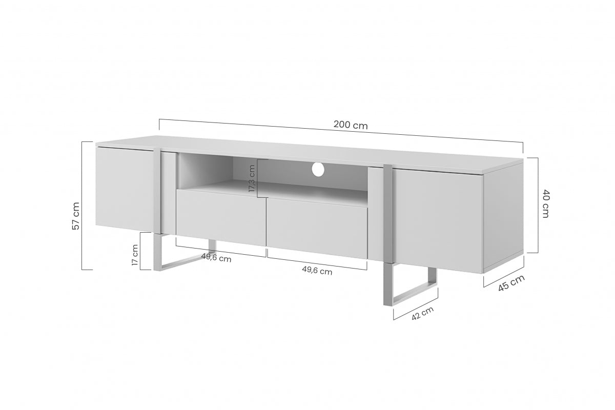 Kumode RTV  VECA 200/57/45 zelts/ dabīgs - N1 Home