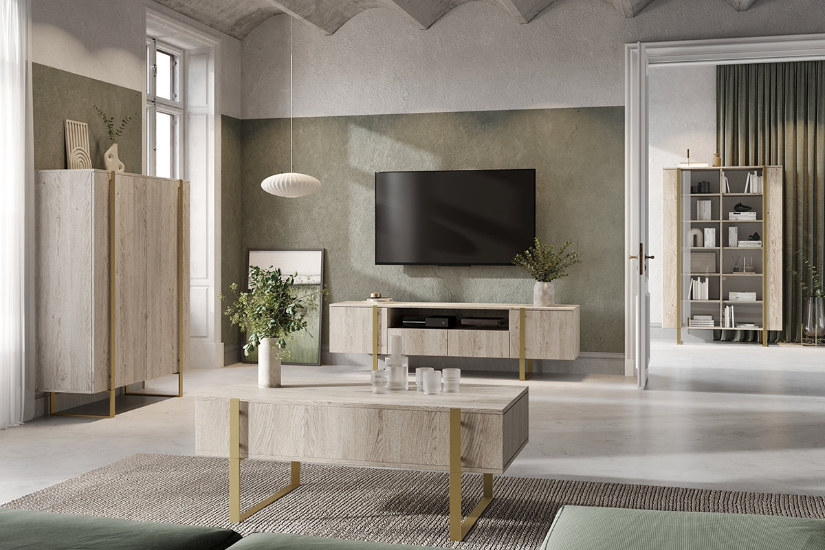 Kumode RTV  VECA 200/57/45 zelts/ dabīgs - N1 Home