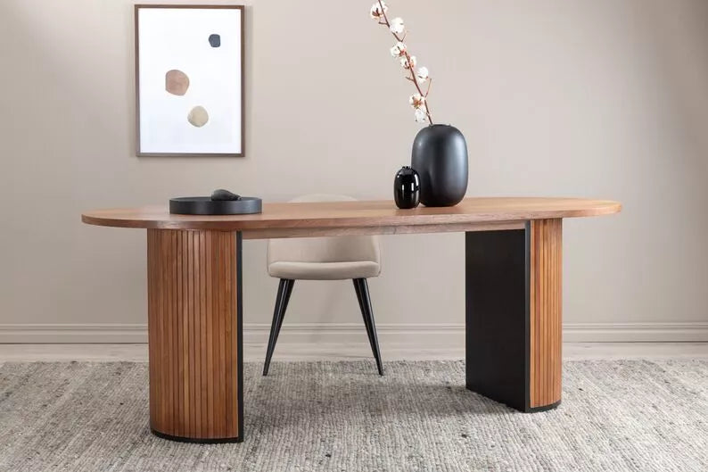 GORM Galds 200x90 cm riekstkoka līstes - N1 Home
